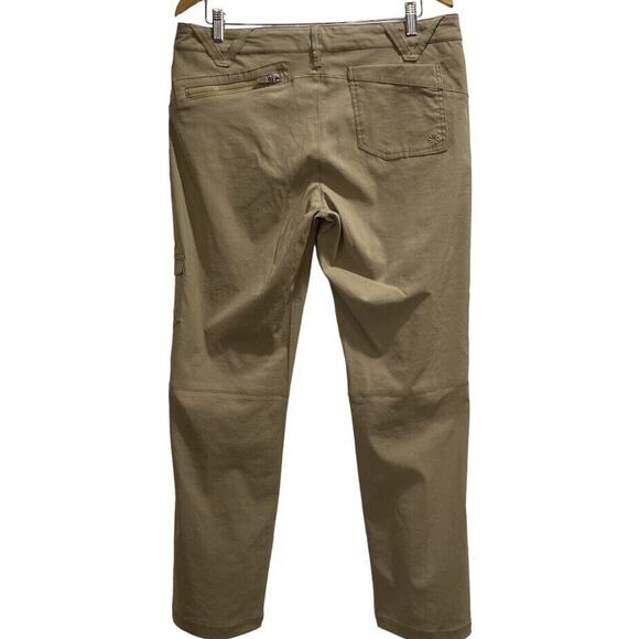 Athleta Tan Khaki Outdoor Utility Hiking Cargo Pants Sz 12 Style #219042 Pockets - Picture 3 of 11